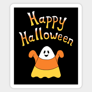 Happy Halloween Candy Corn Ghost Magnet